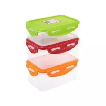 Набор пластиковых контейнеров Oursson, многоцветный