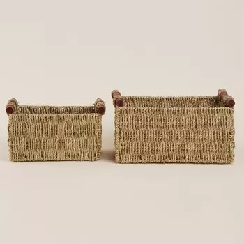 Корзины для хранения SL Home, плетёные, ручной работы, 2 шт., 231314 см, 291916 см