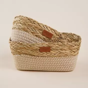 Корзины для хранения SL Home, плетёные, ручной работы, 2 шт., 281810 см, 302012 см