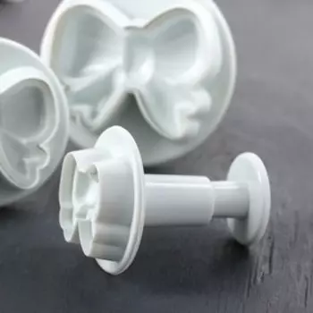 Плунжеры кондитерские Доляна «Бантик», набор 3 шт., пластик, МИКС