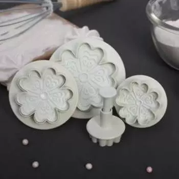 Плунжеры кондитерские Доляна «Забава», набор 4 шт.