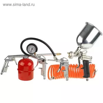 Набор пневматический STAYER "MASTER" 6488-H5, краскораспылитель, пистолеты, пневмошланг
