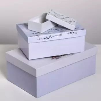 Набор подарочных коробок 10 в 1 «Цветы», 12 х 7 х 4 - 32,5 х 20 х 12,5 см