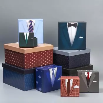 Набор подарочных коробок 10 в 1 «Костюмы», 10.2 10.2 628.2 28.2 15 см
