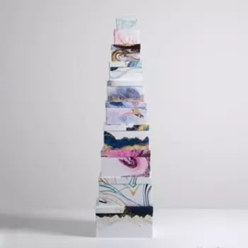 Набор подарочных коробок 10 в 1 «Стиль», 10.2 × 10.2 × 6‒28.2 × 28.2 × 15 см