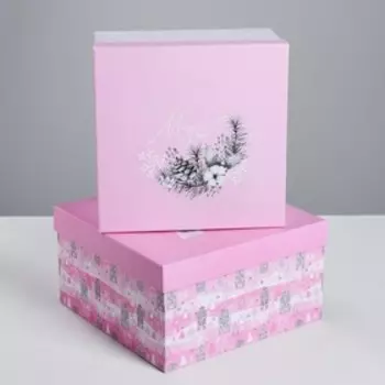 Набор подарочных коробок 3 в 1 «Тренд», 18 х 18 х 1022 х 22 х 12 см