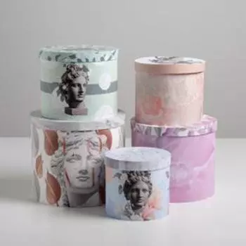 Набор подарочных коробок 5 в 1 «Античный», 13 × 14‒19.5 × 22 см