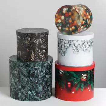 Набор подарочных коробок 5 в 1 «Новогоднее фото», 13 1419.5 22 см