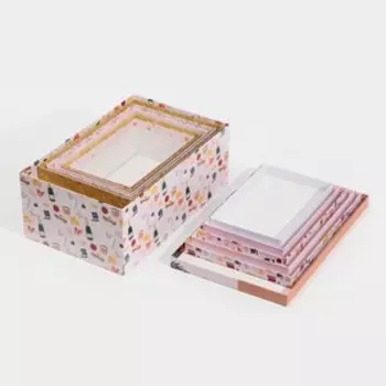 Набор подарочных коробок 6 в 1 «Happy New year», 20 х 12.5 х 7.5 32.5 х 20 х 12.5 см