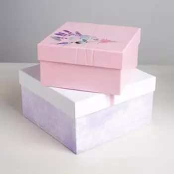 Набор подарочных коробок 6 в 1 «Романтика», 20 х 20 х 11 - 10 х 10 х 6 см