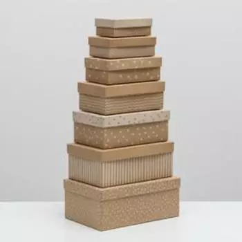 Набор коробок 15 в 1, упаковка подарочная, «Универсал», 12 х 6.5 х 4 см - 46.5 х 30 х 17.5 см