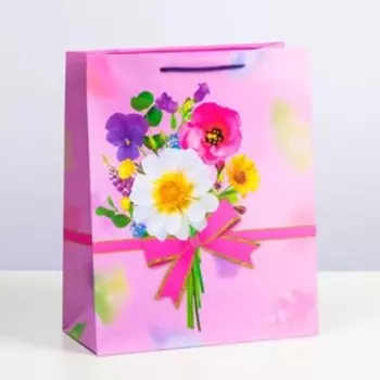 Набор подарочных пакетов «Ромашка», 26 х 32 х 12 см