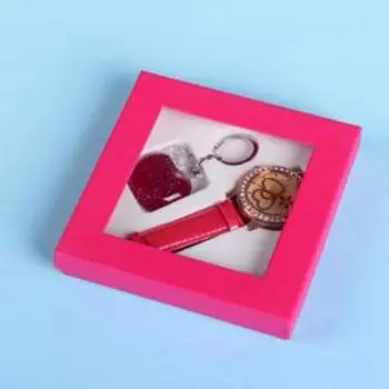 Набор подарочный 2в1 (часы, брелок)