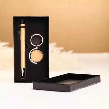 Набор подарочный 2 в 1, ручка, брелок