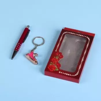 Набор подарочный 2в1 (ручка, брелок ботинок)