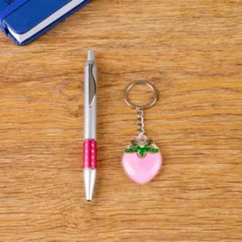 Набор подарочный 2в1 (ручка, брелок сердечко)
