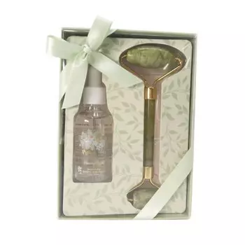 Набор подарочный Arya Heavenly Blossom, 2 предмета: роликовый массажёр для лица, масло для лица 25 мл