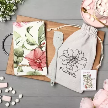 Набор подарочный Flower: полотенце 4073 см, лопатка