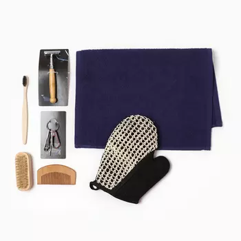 Набор подарочный «Этель. Стальной характер», полотенце, щётка, расчёска