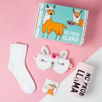 Набор подарочный Lama плед и аксессуары