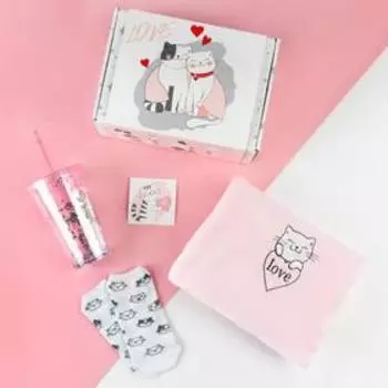 Набор подарочный "Love" плед и акс