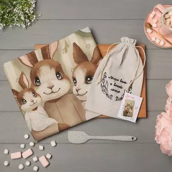 Набор подарочный «Мира вам и вашей семье»: полотенце 4073 см, лопатка