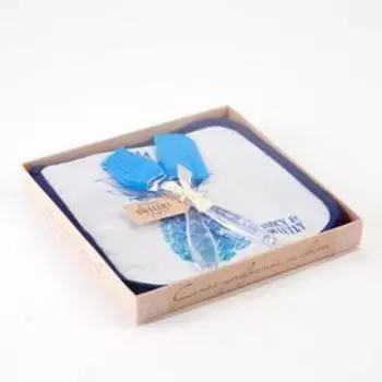 Набор подарочный "Vegatables" прихватка 19х19 см 2 шт, лопатка, кисть