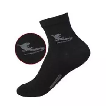 Набор подростковых носков, размер размер 18-20, 6 пар, цвет чёрный