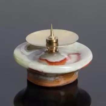 Набор подсвечников на 1 свечу с иглой, 6 шт., оникс