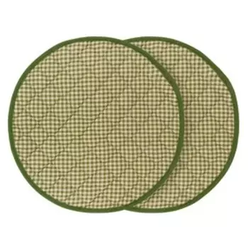 Набор подушек на табурет Shakespeare, размер d=34 см. - 2 шт, цвет зеленый