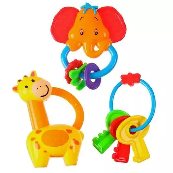 Погремушка «Африка», от 3 мес., 3 шт.