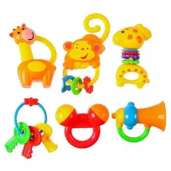 Набор погремушек «Африка», 6 шт., Крошка Я