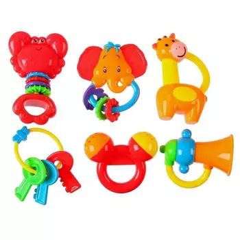 Погремушка «Африка», 6 шт., от 3 мес.