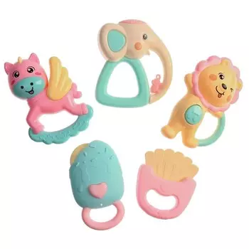 Набор погремушек «Нежные друзья», 5 шт, Крошка Я