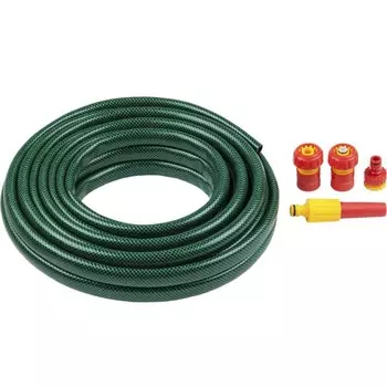 Набор поливочный: Шланг, d = 19 мм (3/4"), L= 15 м, наконечник-распылитель, поливочная арматура, GRINDA