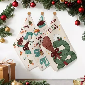 Набор полотенец Доляна Cooking time 2846 см - 3 шт., 100% хл