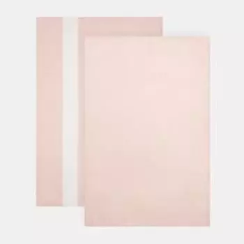 Набор полотенец "Этель" 2 шт, цв. пудровый, 100% хлопок, 163 г/м2