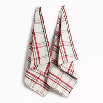 Набор новогодних полотенец "Этель" "Cell" 38х63см - 2 штуки, хлопок 100%