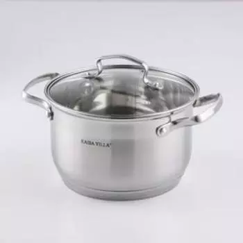 Набор посуды, 6 предметов: кастрюли 2,1/2,9/3,9/8 л, ковш 2,1 л, сковорода d=24 см