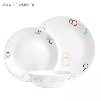 Набор посуды Circles, 12 предметов