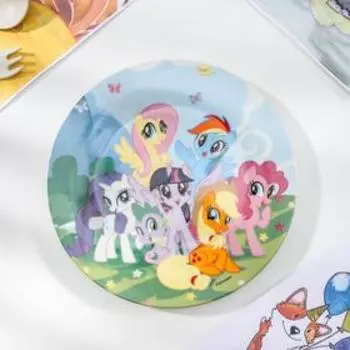 Набор посуды Hasbro My Little Pony, 3 предмета: кружка 240 мл, миска 18 см, тарелка 19 см