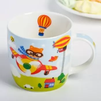 Набор посуды «Пилот»: кружка 250 мл, глубокая тарелка 430 мл, тарелка Ø 15 см