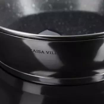 Набор посуды «Руно», 4 предмета: кастрюли 5,1/3,2 л, ковш 1,6 л, сотейник с антипригарным покрытием 3,4 л