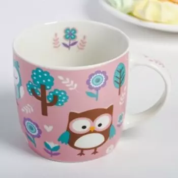 Набор посуды «Самая прелестная»: кружка 250 мл, глубокая тарелка 430 мл, тарелка Ø 15 см