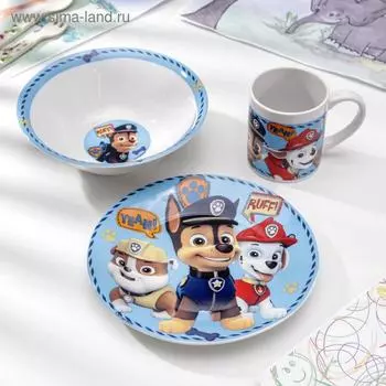 Набор посуды «Щенячий патруль. Символы», 3 предмета