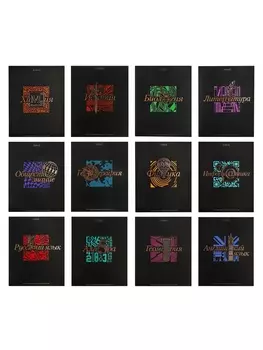 Набор предметных тетрадей 48 листов, 12 предметов Hatber «Салют предметов»