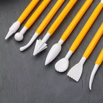 Набор инструментов для работы с мастикой Доляна, 8 шт., МИКС