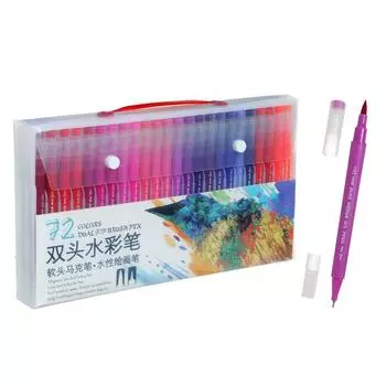 Набор профессиональных маркеров, 72 штуки/72 цвета, двусторонний