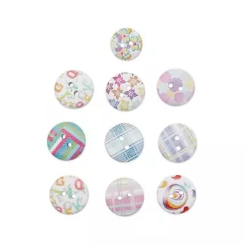 Набор пуговиц «Ассорти» №6, 15-18 мм, 100 шт