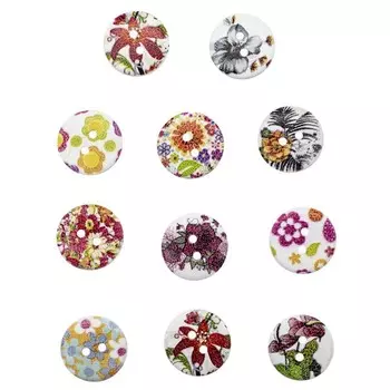 Набор пуговиц «Цветочки-лепесточки» 18 мм 100 шт